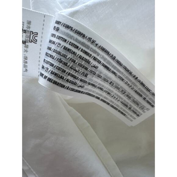 Abercrombie & Fitch Dipped Waist Sweetheart White Maxi Dress Cut Out Back M NWT - Picture 7 of 8